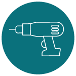Icon Bohrmaschine - Gewerbliche Auftragsvergabe