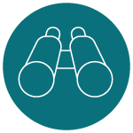 Icon Fernrohr - Unternehmenssuche